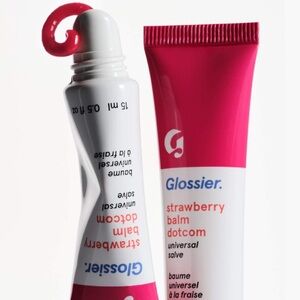 bnwt glossier original formula strawberry balm dot com